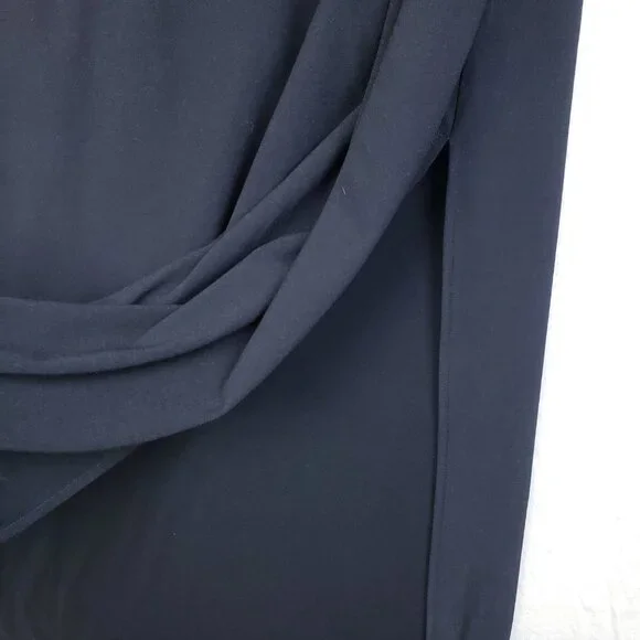 Anthropologie Bellevue the Label Cut Out Maxi Dress Black size M Stretch - Picture 7 of 13